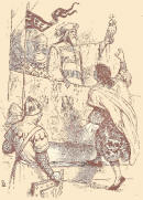Apel·les Mestres: Il·lustració de El Suspiro del Diablo, Hojas Selectas, 1902.