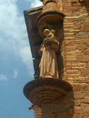 El Marquet de les Roques: Escultura de Sant Antoni de l'escultor Antoni Coll i Pi