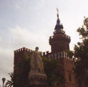 Domnech i Montaner: Una vista del Castell dels tres dragons (actualmente Museo de Zoologia) en el Parque de la Ciutadella en Barcelona