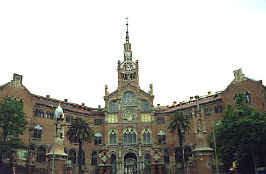 Dom�nech i Montaner: Hospital de Sant Pau Main fa�ade