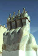 Gaudí: Casa Batlló, Chimeneas