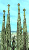 Gaudí: Sagrada Família  Vista posterior fachada de la Natividad