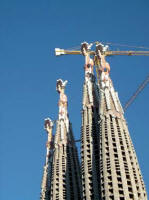 Gaudí: Sagrada Família  Façade de la Passion  Clochers