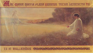 Riquer: Pintura  "L'Anunciaci" 1893