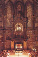 Riquer:  Decoracin   Plafones del Presbiterio de Montserrat 1897
