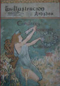 Riquer: Portada de la "Ilustracin Artstica" para Rinconete y Cortadillo de Cervantes.