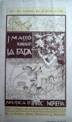 Riquer: Couverture pour le livret de l'Opra "La Fada"