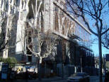 Gaud�: Sagrada Familia  Fachada de la Gloria  Estado de construcci�n en Febrero de 2005