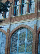 Dom�nech i Montaner:  Reus  Institut Pere Mata  Detalle de la fachada