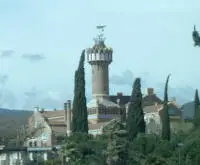 Reus: Institut Pere Mata de Llu�s Dom�nech i Montaner  Vue des pavillons et de la tour principale