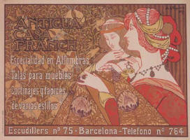Alexandre de Riquer: Cartell per a Catifes "Antigua Casa Franch"