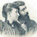 Alexandre de Riquer amb la seva primera esposa Dolors Palau