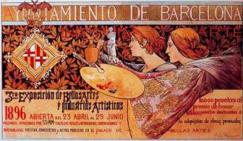 Alexandre de Riquer: Cartell de la 3 Exposici de Belles Arts i Industries Artstiques